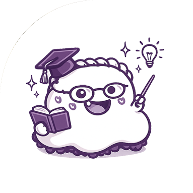 Cute doodle of a happy creature